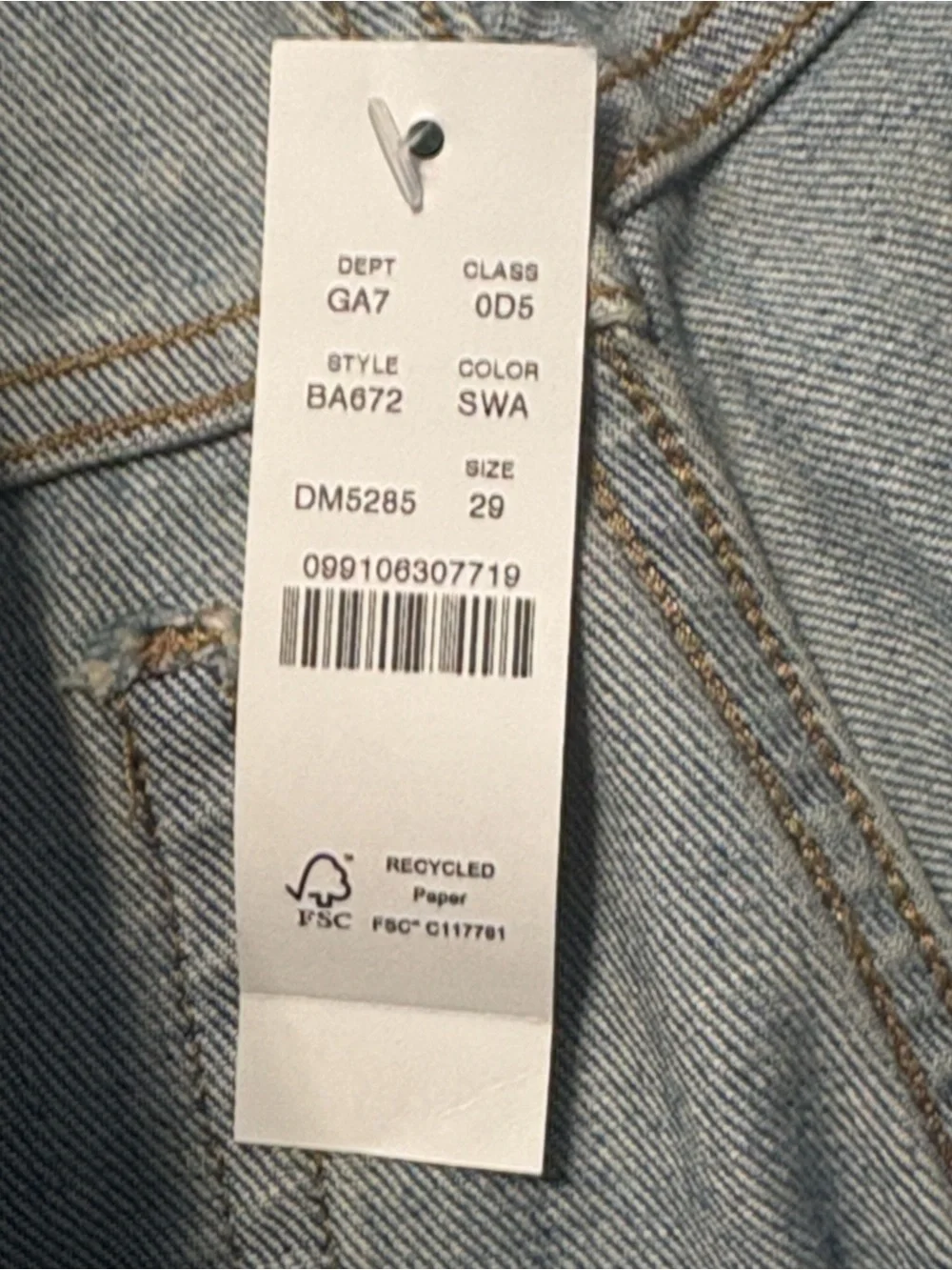 J. Crew Curvy High Rise '90s Classic Straight Jeans in Scuttle Wash 29 NWT